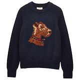Thumbnail 1 of Joules Women's Monty Dog Knitted Intarsia Jumper - Navy