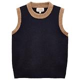 Thumbnail 1 of Joules Women's Holly Knitted Vest - Navy & Camel