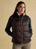 Thumbnail 3 of Joules Women's Reversible Faux Fur Padded Gilet - Brown/Cream