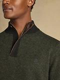 Thumbnail 9 of Joules Men's Highland Quarter Zip Knit Jumper - Dark Green