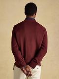 Thumbnail 3 of Joules Men's 4x4 Intarsia Crew Neck Jumper - Burgundy Red