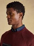 Thumbnail 4 of Joules Men's 4x4 Intarsia Crew Neck Jumper - Burgundy Red