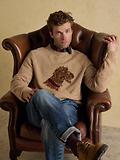 Thumbnail 6 of Joules Men's Irish Dog Crew Neck Jumper - Beige