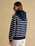 Thumbnail 3 of Joules Women's Milbourne Cotton Blend Hoodie - Navy & Cream Striped