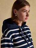 Thumbnail 4 of Joules Women's Milbourne Cotton Blend Hoodie - Navy & Cream Striped