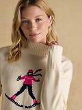 Thumbnail 5 of Joules Women's Abigail High Neck Ski Jumper - Cream