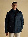 Thumbnail 2 of Joules Men's Beckett Waterproof Field Coat With Packable Hood - Navy