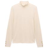Thumbnail 1 of Joules Women's Amy Cream High Neck Jersey Top - Cream