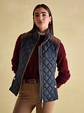 Thumbnail 4 of Joules Women's Braemar Luxe Showerproof Diamond Quilted Gilet - Navy