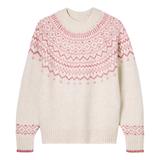 Thumbnail 1 of Joules Women's Charlotte Crew Neck Fair Isle Jumper - Cream
