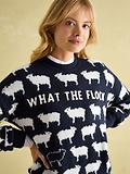 Thumbnail 6 of Joules Women's What The Flock Jumper - Navy