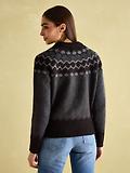 Thumbnail 3 of Joules Women's Victoria Fair Isle Jumper - Charcoal Grey