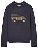 Thumbnail 1 of Joules Men's 4x4 Applique Crew Neck Jumper - Navy