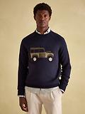 Thumbnail 2 of Joules Men's 4x4 Applique Crew Neck Jumper - Navy