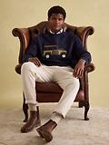 Thumbnail 4 of Joules Men's 4x4 Applique Crew Neck Jumper - Navy