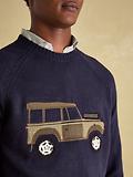 Thumbnail 5 of Joules Men's 4x4 Applique Crew Neck Jumper - Navy