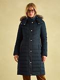 Thumbnail 2 of Joules Women's Cherington Showerproof Longline Padded Coat - Navy