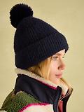 Thumbnail 4 of Joules Women's Effie Knitted Bobble Hat - Navy