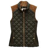 Thumbnail 1 of Joules Women's Braemar Luxe Showerproof Diamond Quilted Gilet - Khaki Green
