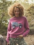 Thumbnail 8 of Joules Women's Rutland 4x4 Knitted Intarsia Jumper - Pink