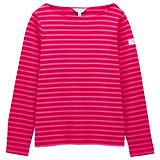 Thumbnail 1 of Joules Women's Harbour Boat Neck Long Sleeve Breton Stripe Top - Red/Pink
