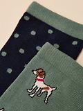 Thumbnail 3 of Joules Women's Everyday Socks 2 Pack UK 4-8 - Green/Blue