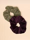 Thumbnail 2 of Joules Women's Annika Tweed Scrunchie 2 Pack - Green