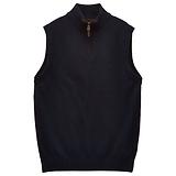 Thumbnail 1 of Joules Men's Hillside Quarter Zip Knitted Tank Top - Navy