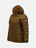 Thumbnail 7 of Peak Performance Women's Helium Down Hooded Jacket - Meadow Moss/Sierra Sand