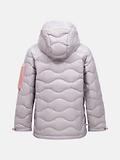 Thumbnail 2 of Peak Performance Women's Helium Utility Down Hooded Jacket - Misty Lavender/Canary Lime