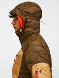 Thumbnail 4 of Peak Performance Men's Helium Utility Down Hooded Jacket - Meadow Moss / Sierra Sand