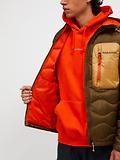 Thumbnail 6 of Peak Performance Men's Helium Utility Down Hooded Jacket - Meadow Moss / Sierra Sand