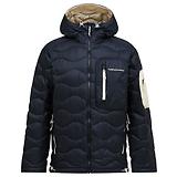 Thumbnail 1 of Peak Performance Men's Helium Utility Down Hooded Jacket - Black/Sand Fog