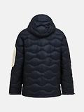 Thumbnail 2 of Peak Performance Men's Helium Utility Down Hooded Jacket - Black/Sand Fog