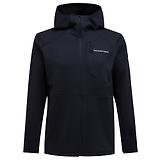 Thumbnail 1 of Peak Performance Men's Trail Polartec Power Grid Zip Hood Fleece - Black