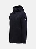 Thumbnail 4 of Peak Performance Men's Trail Polartec Power Grid Zip Hood Fleece - Black