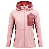 Thumbnail 1 of Peak Performance Women's Utility Light Zip Hood Fleece - Warm Blush/ Wild Rouge