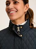 Thumbnail 6 of Joules Women's Allendale Showerproof Diamond Quilted Coat - Navy Blue