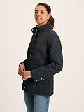 Thumbnail 4 of Joules Women's Allendale Showerproof Diamond Quilted Coat - Navy Blue