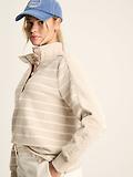 Thumbnail 4 of Joules Women's Southwold Button Down Striped Sweatshirt - Oatmarl