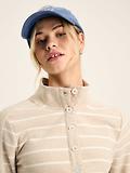 Thumbnail 7 of Joules Women's Southwold Button Down Striped Sweatshirt - Oatmarl