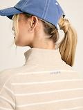 Thumbnail 8 of Joules Women's Southwold Button Down Striped Sweatshirt - Oatmarl