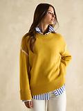 Thumbnail 3 of Joules Women's Alexandra Blanket Stitch Jumper - Yellow