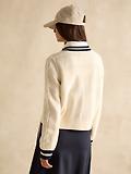 Thumbnail 4 of Joules Women's Centre Court Cable Knit Cardigan - Cream