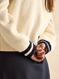 Thumbnail 8 of Joules Women's Centre Court Cable Knit Cardigan - Cream