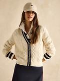 Thumbnail 2 of Joules Women's Centre Court Cable Knit Cardigan - Cream