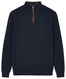 Thumbnail 1 of Joules Men's Hillside Quarter Zip Knit Jumper - Navy