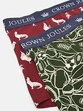 Thumbnail 4 of Joules Men's Crown Joules Boxer Briefs 2 Pack - Red/Green