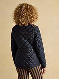 Thumbnail 3 of Joules Women's Braemar Luxe Showerproof Diamond Quilted Coat - Navy Blue