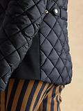 Thumbnail 12 of Joules Women's Braemar Luxe Showerproof Diamond Quilted Coat - Navy Blue